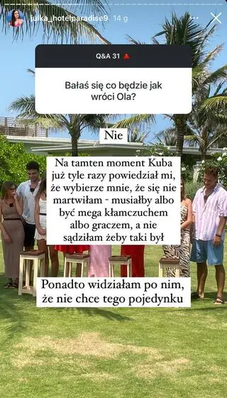 Julia z "Hotelu Paradise 9" boi się powrotu Oli?