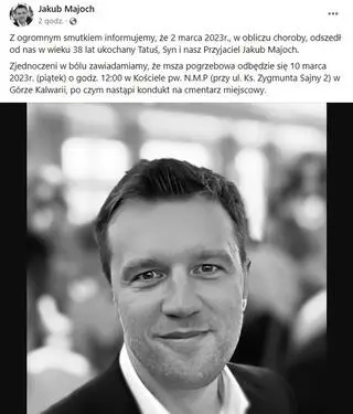 Jakub Majoch nie żyje