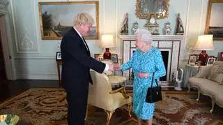 Boris Johnson i Elżbieta II