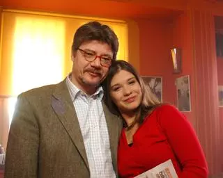 Maria Konarowska z tatą Mirosławem Konarowskim