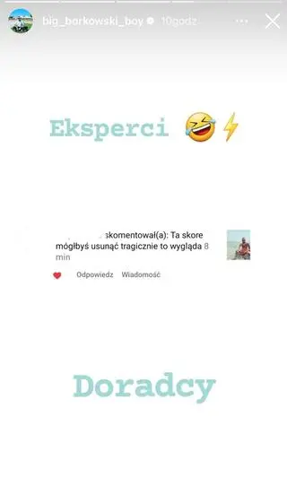 Mateusz "Big Boy" Borkowski pokazał wiadomość od internauty