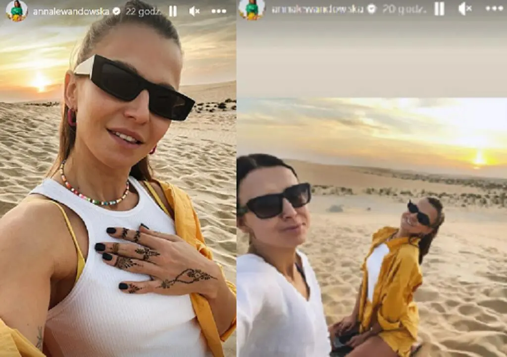 Żona i siostra Roberta Lewandowskiego w Katarze