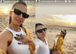 Żona i siostra Roberta Lewandowskiego w Katarze