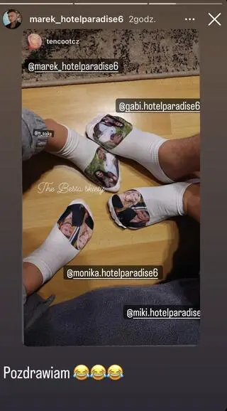 "Hotel Paradise". Fani pokusili się o skarpetki z ulubionymi bohaterami