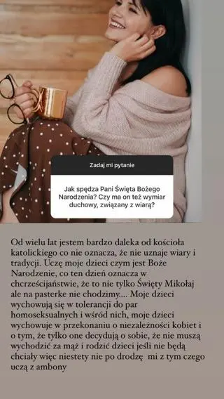 Agnieszka Sienkiewicz o obchodzeniu świąt