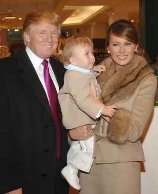 Donald, Melania i Barron Trump