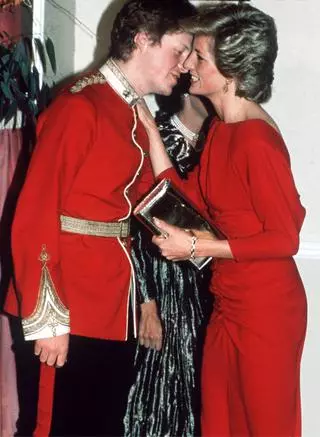 Księżna Diana z bratem Charlesem Spencerem