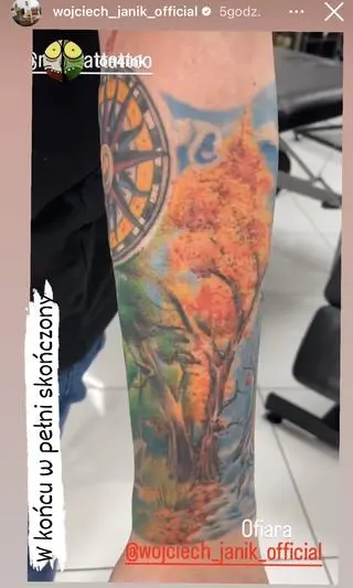 Wojciech Janik ma nowy tatuaż