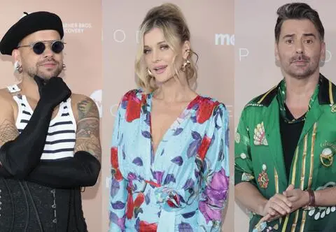 Jurorzy "Top Model" olśnili na spotkaniu prasowym. Michał Piróg w spódnicy z gorsetem, Joanna Krupa w kwiecistej mini...