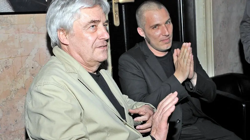Xawery Żuławski ze swoim ojcem Andrzejem Żuławskim 2009 rok