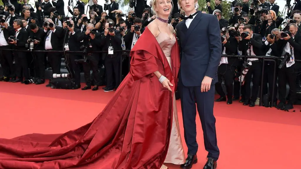 Cannes 2023 – Uma Thurman i Levon Roan Thurman-Hawke