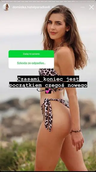 Dominika Bereś z "Hotelu Paradise" o odejściu z programu