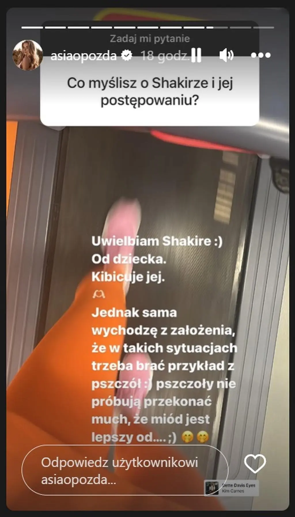Joanna Opozda wypowiedziała się na temat Shakiry