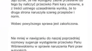 Agata Buczkowska twierdzi, że wygrała sprawę z Michałem Wiśniewskim