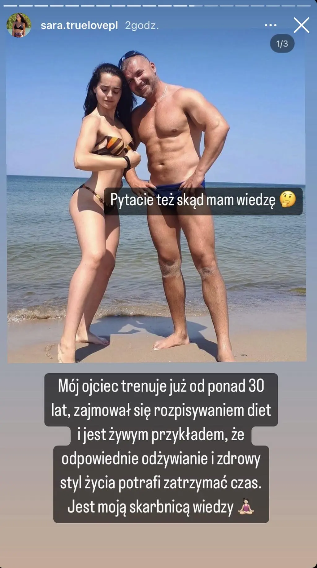Sara z "True Love" pokazała zdjęcie z tatę