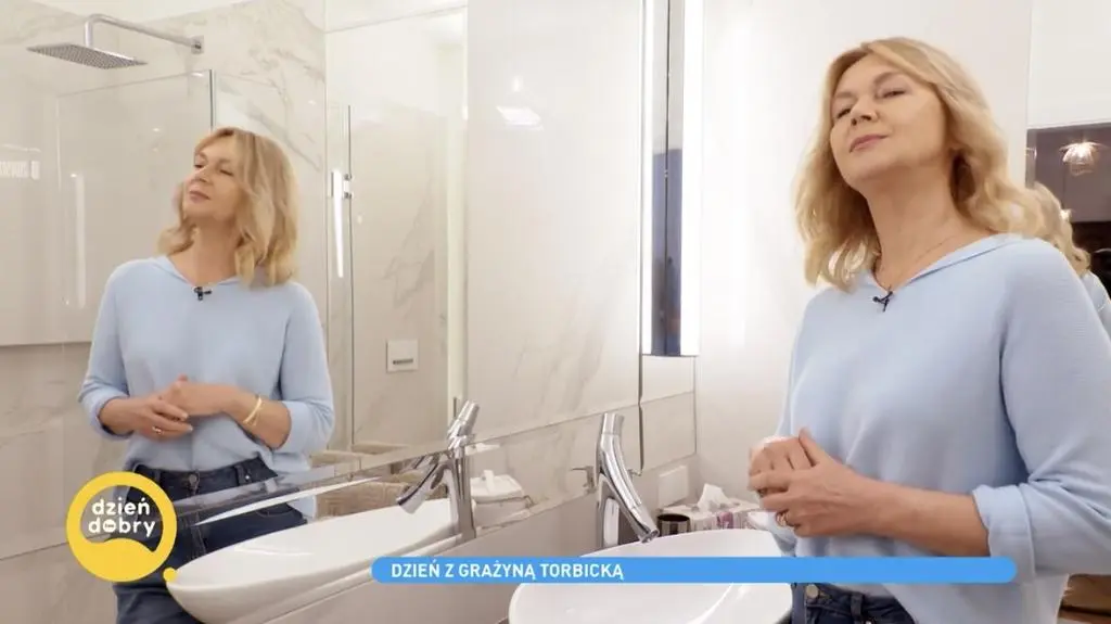 Grażyna Torbicka zdradziła ekipie filmowej jak dba o skórę