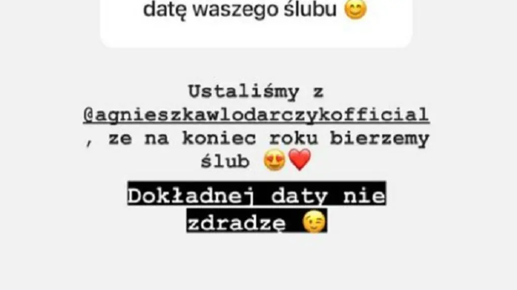 Robert Karaś o ślubie z Agnieszką Włodarczyk