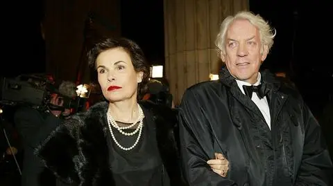 Donald Sutherland z żoną