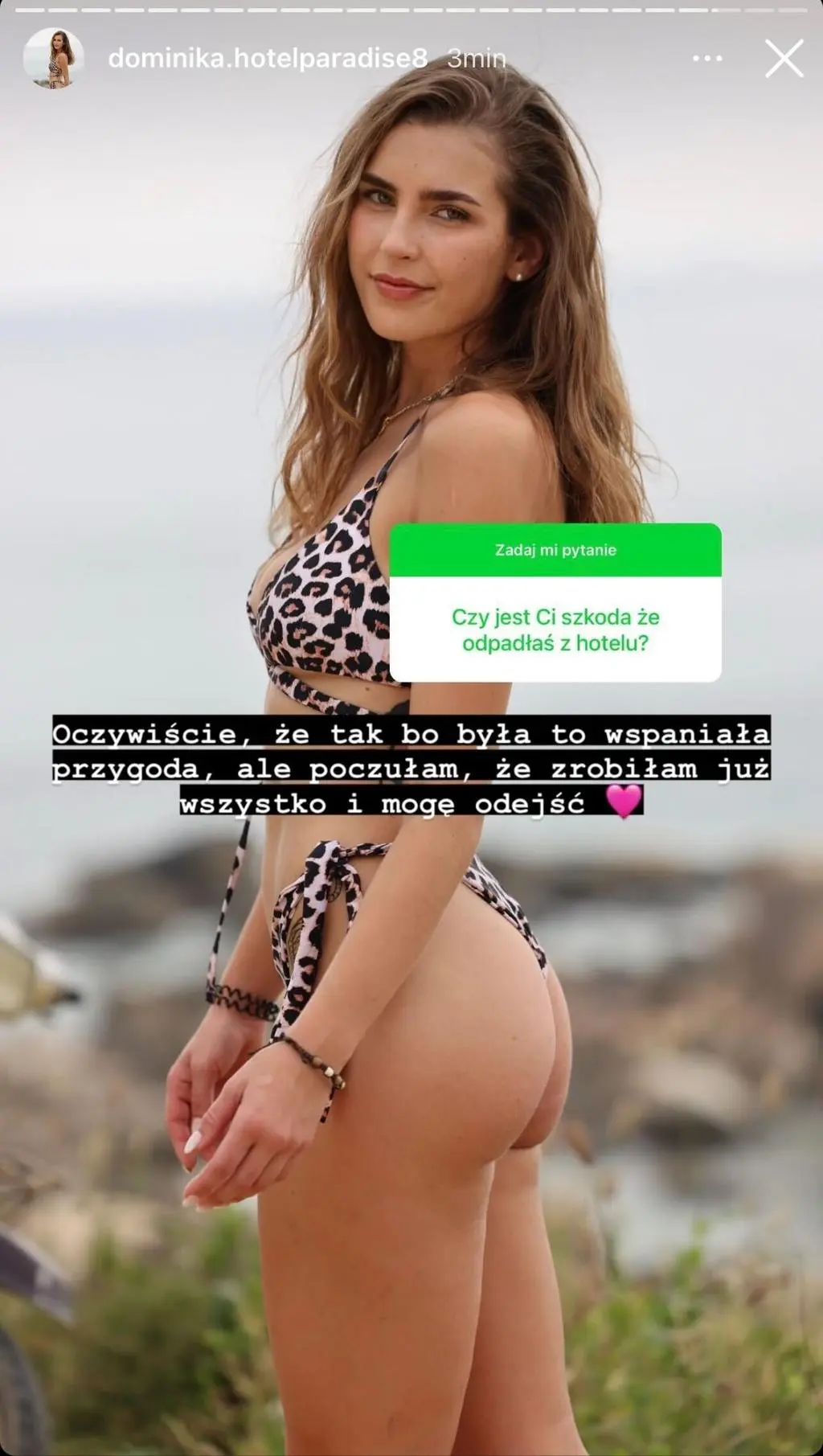 Dominika Bereś z "Hotelu Paradise" o odejściu z programu
