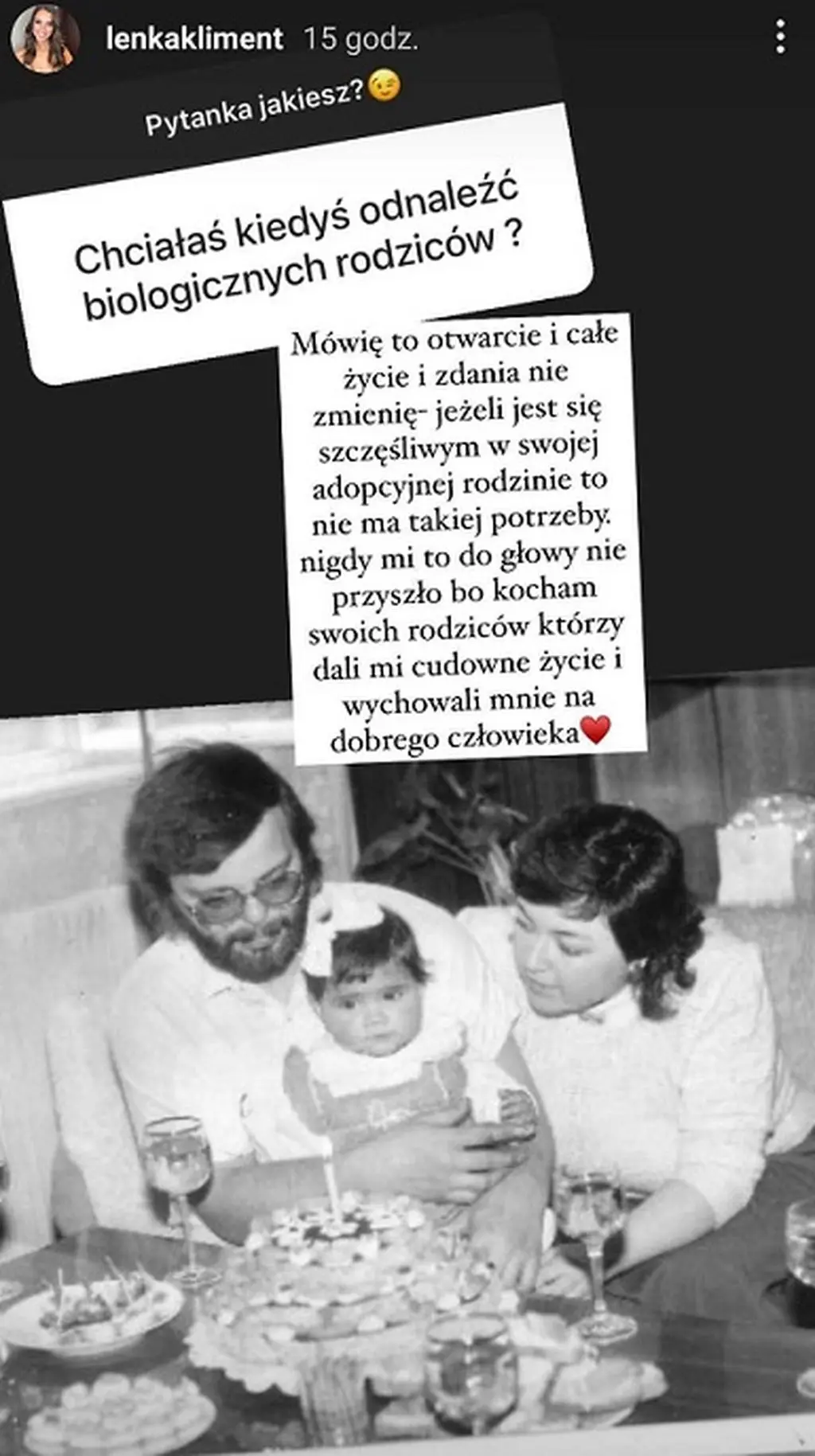 Lenka Klimentová pokazała zdjęcie z dzieciństwa
