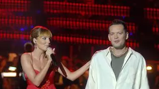 Krzysztof Antkowiak i Agnieszka Włodarczyk na scenie podczas Top Trendy Festival