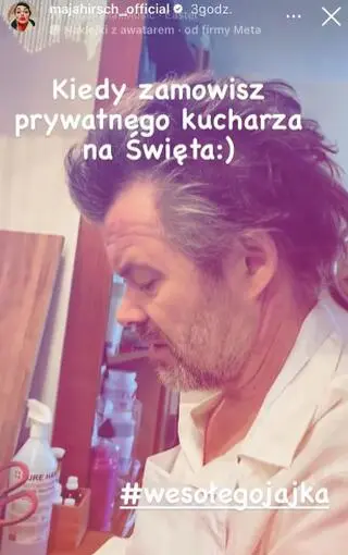 Jacek Braciak spędził święta z Mają Hirsch