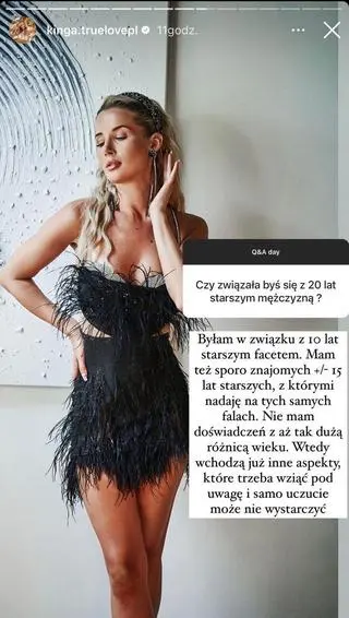 "True Love". Kinga o związkach. Co sądzi o starszych od siebie partnerach?