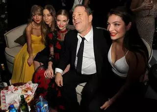 Harvey Weinstein podczas gali rozdania Złotych Globów w 2015 roku