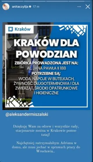 Anita Szydłowska ze "ŚOPW" martwi się o męża