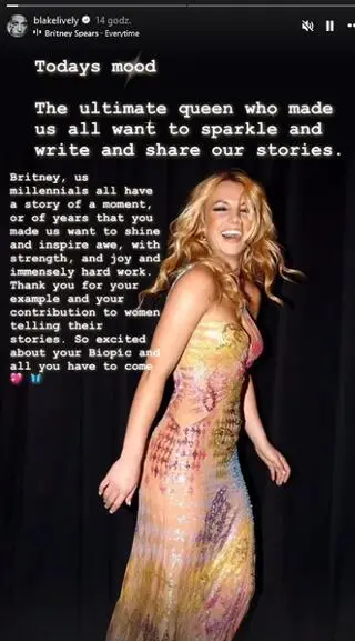 Blake Lively wyjaśniła, dlaczego założyła suknię Britney Spears