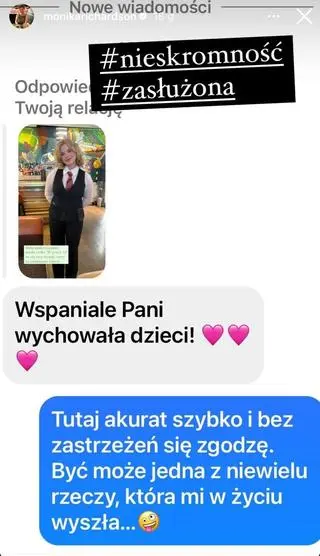 Monika Richardson pochwaliła się córką