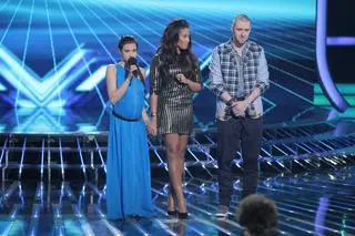 Maja Hyży, Patricia Kazadi i Grzegorz Hyży w programie "X-Factor"