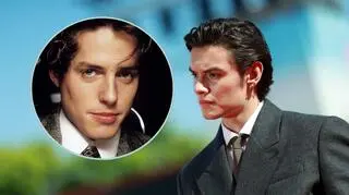 Louis Partridge i Hugh Grant