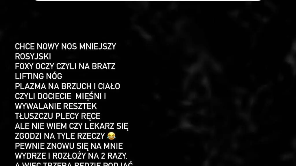 Laluna z "Królowych życia" o planowanych operacjach plastycznych