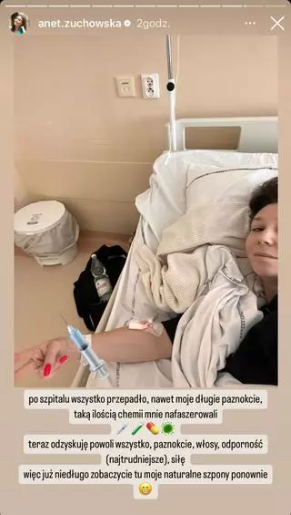 Aneta Żuchowska pokazała zdjęcia za szpitala