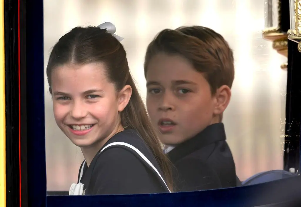 George i Charlotte na Trooping the Colour 2024