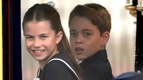 Kate Middleton z rodziną na Trooping the Colour 2024