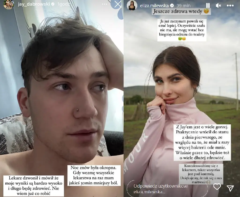Eliza i Jay o swoim stanie zdrowia