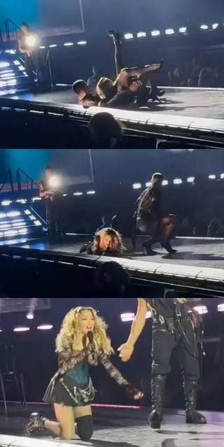 Chwile grozy na koncercie Madonny