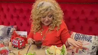 Magda Gessler w restauracji "Caverna Cafe" w Opolu. "Kuchnia Wielkiej Brytanii jest niejadalna"