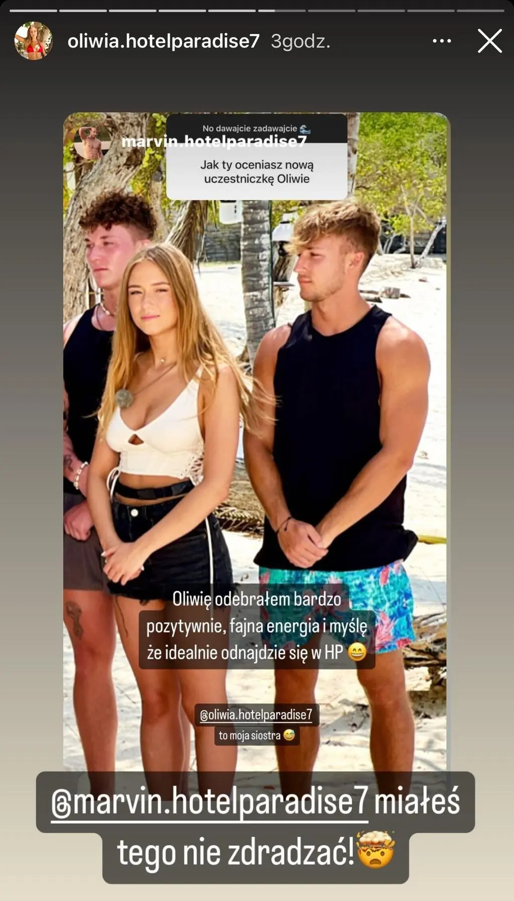 Oliwia, Marvin z "Hotelu Paradise"