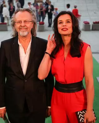 Jan A.P. Kaczmarek z żoną