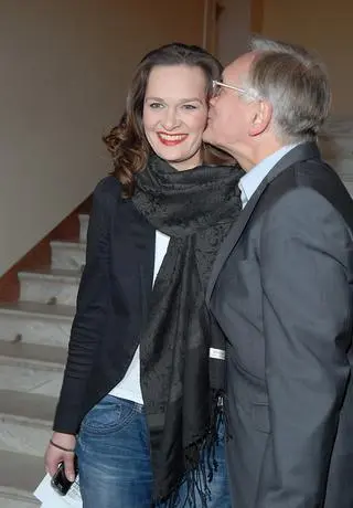 Maria Seweryn z tatą Andrzejem Sewerynem