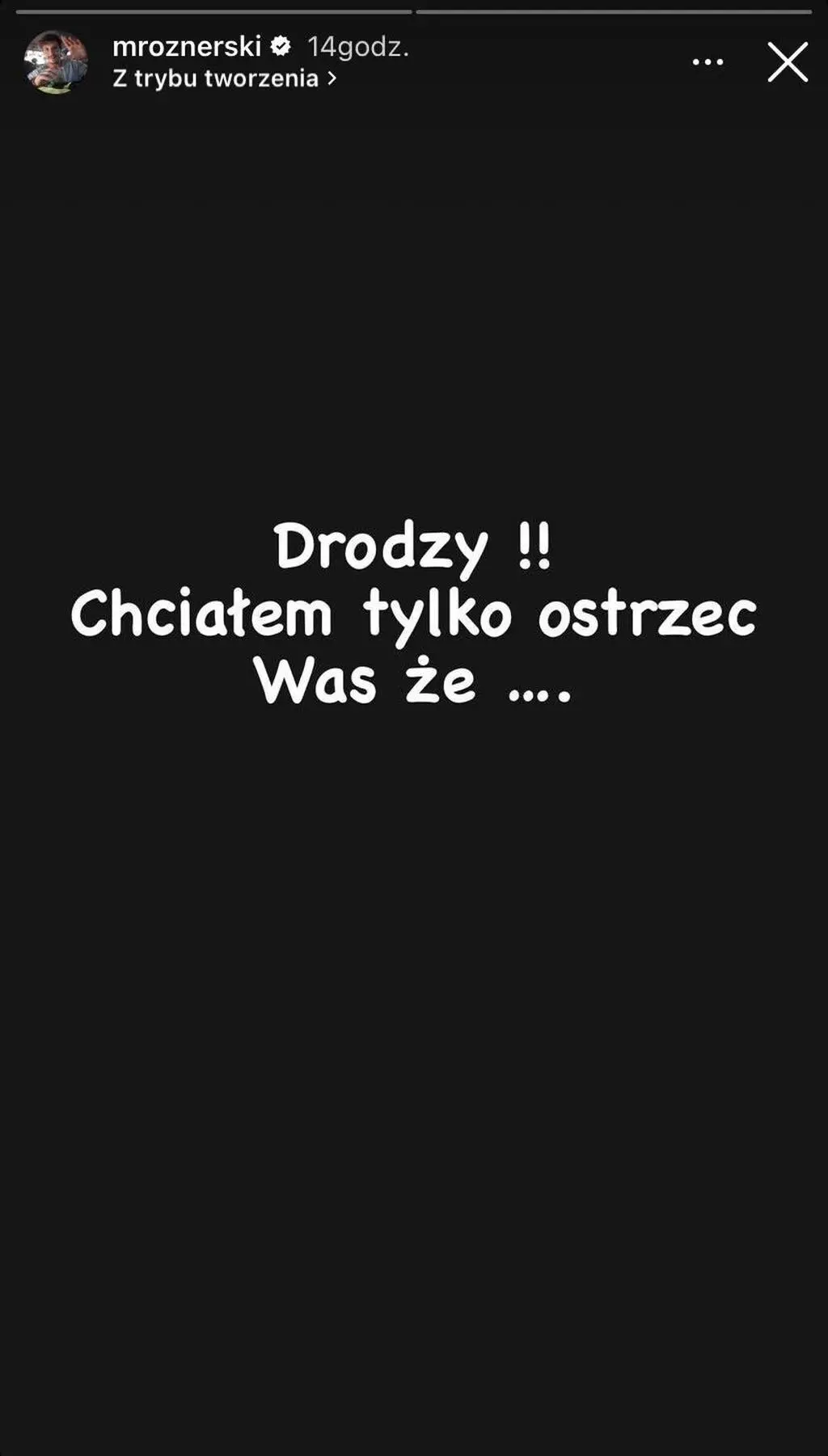 Mikołaj Roznerski ostrzega przed oszustami