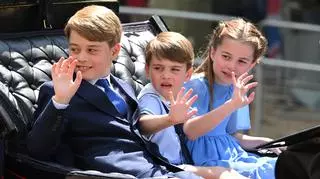 Książę George, książę Louis i księżniczka Charlotte