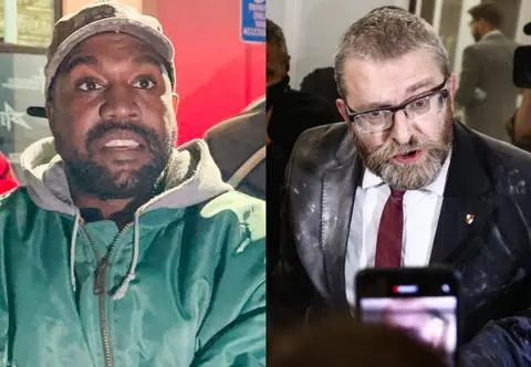 Kanye West powraca! Raper nawiązał do skandalicznego czynu Grzegorza Brauna 
