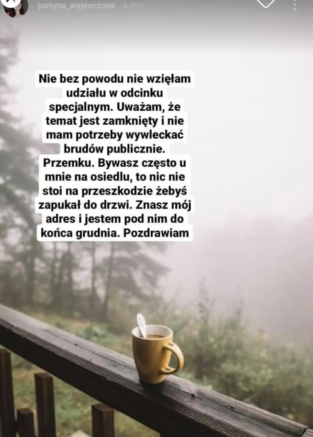 Justyna Hołubowicz o rozstaniu z mężem