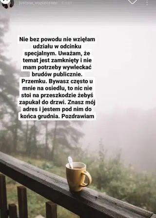 Justyna Hołubowicz o rozstaniu z mężem