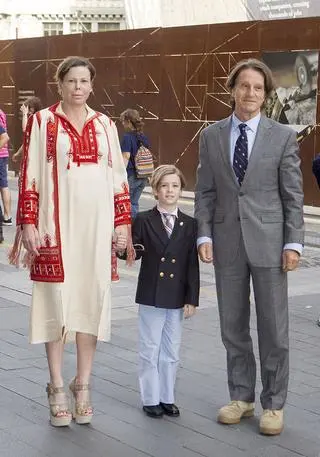Bułgarska księżniczka Kalina z mężem i synem