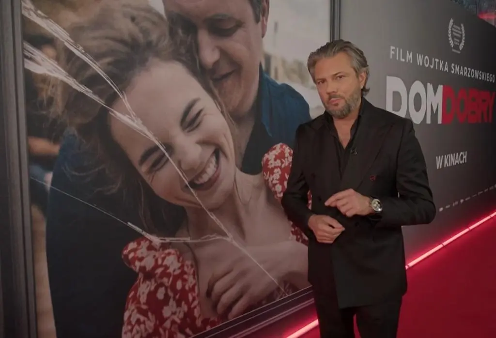 Olivier Janiak na premierze filmu "Dom Dobry"